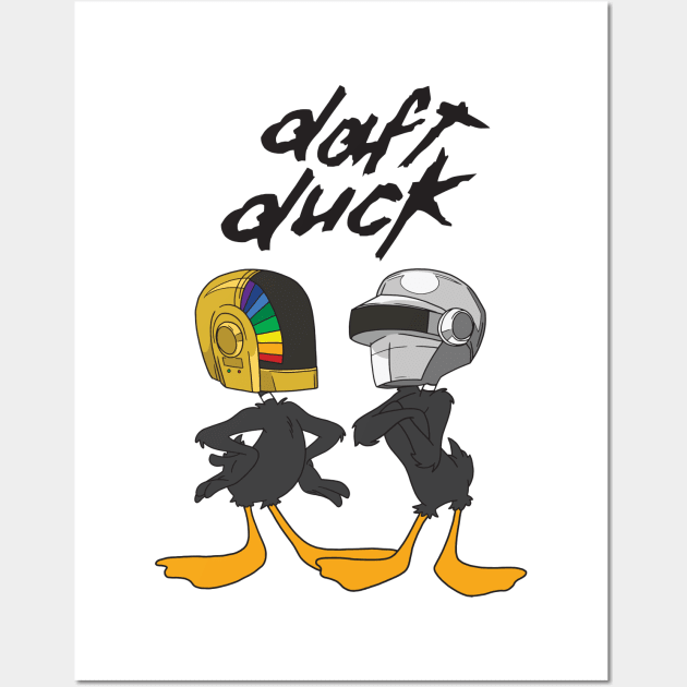 Daft Duck Wall Art by Super Secret Villain